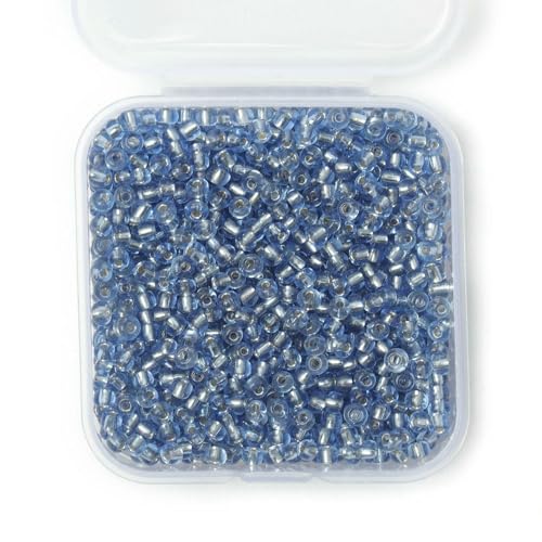1000 Stück 3,0 mm silberne tschechische Glasperlen, mehrfarbige Fassröhre, lose Perlen für DIY-Schmuckherstellung, Zubehör, Armbänder, Halsketten, himmelblau, 3,0 mm, 1000 Stück 1000 Stück 3,0 mm silberne tschechische Glasperlen, mehrfarbige Fassröhre, lose Perlen für DIY-Schmuckherstellung, Zubehör, Armbänder, Halsketten, himmelblau, 3,0 mm, 1000 Stück von TBSKUY