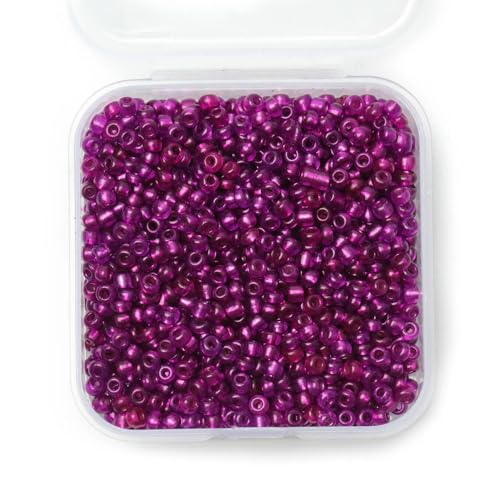 1000 Stück 3,0 mm silberne tschechische Glasperlen, mehrfarbige Fassröhre, lose Perlen für DIY-Schmuckherstellung, Zubehör, Armbänder, Halsketten, lila, 3,0 mm, 1000 Stück 1000 Stück 3,0 mm silberne tschechische Glasperlen, mehrfarbige Fassröhre, lose Perlen für DIY-Schmuckherstellung, Zubehör, Armbänder, Halsketten, lila, 3,0 mm, 1000 Stück von TBSKUY