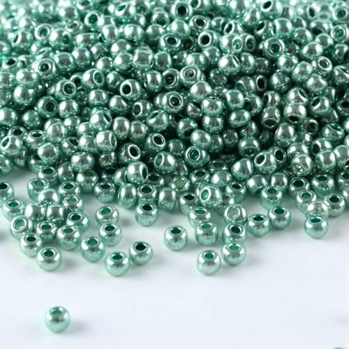 11/0 metallische runde Perlen, Top-Rocailles-Perlen, 10 g/Tube, Schmuckzubehör, geeignet für verschiedene Heimwerkerarbeiten und andere Handarbeiten, CJ-566, 2 mm von TBSKUY