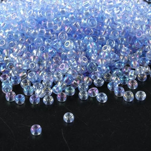 11/0 transparente Rocailles-Perlen-Zubehör, 10 g/Tube, geeignet für alle Arten von Bastelarbeiten usw. - CJ-542-2 mm von TBSKUY