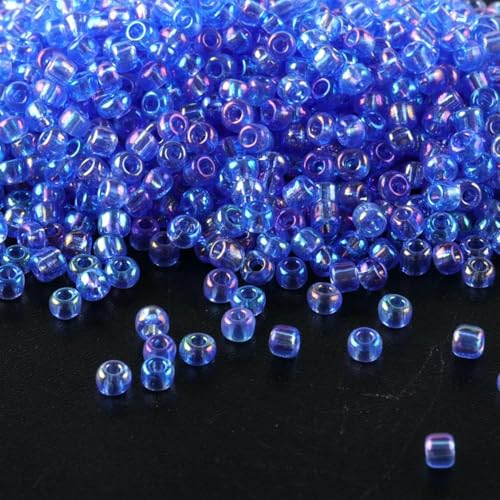 11/0 transparente Rocailles-Perlen-Zubehör, 10 g/Tube, geeignet für alle Arten von Bastelarbeiten usw. - CJ-543-2 mm von TBSKUY
