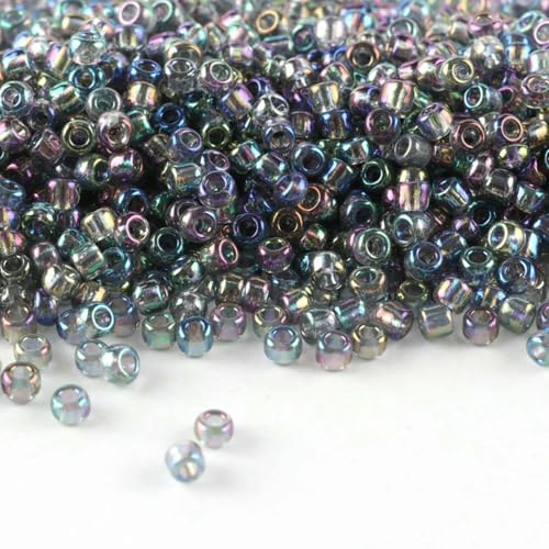 11/0 transparente Rocailles-Perlen-Zubehör, 10 g/Tube, geeignet für alle Arten von Bastelarbeiten usw. - CJ-556-2 mm 11/0 transparente Rocailles-Perlen-Zubehör, 10 g/Tube, geeignet für alle Arten von Bastelarbeiten usw. - CJ-556-2 mm von TBSKUY
