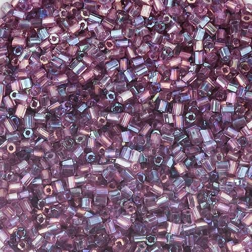 1100 Stück 2 mm AB-Farbperlen, röhrenförmige Glasperlen, Rocailles-Perlen zur Schmuckherstellung, lose Abstandsperlen, DIY-Armband, Halskette, A-07 von TBSKUY