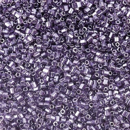 1100 Stück 2 mm AB-Farbperlen, röhrenförmige Glasperlen, Rocailles-Perlen zur Schmuckherstellung, lose Abstandsperlen, DIY-Armband, Halskette, B10 von TBSKUY