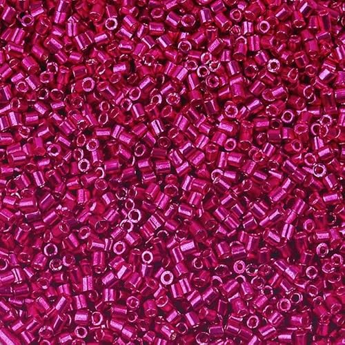 1100 Stück 2 mm AB-Farbperlen, röhrenförmige Glasperlen, Rocailles-Perlen zur Schmuckherstellung, lose Abstandsperlen, DIY-Armband, Halskette, B13 von TBSKUY