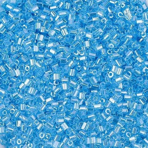 1100 Stück 2 mm AB-Farbperlen, röhrenförmige Glasperlen, Rocailles-Perlen zur Schmuckherstellung, lose Abstandsperlen, DIY-Armband, Halskette, B5 von TBSKUY