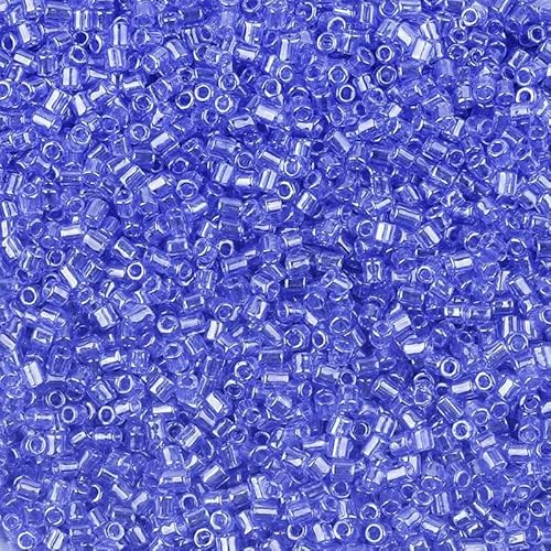 1100 Stück 2 mm AB-Farbperlen, röhrenförmige Glasperlen, Rocailles-Perlen zur Schmuckherstellung, lose Abstandsperlen, DIY-Armband, Halskette, B7 von TBSKUY