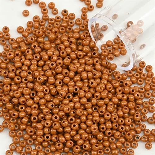 12 Gramm/Tube 2 mm Metallic-Rocailles-Perlen, japanische runde Glas-Rocailles-Perlen für DIY-Handarbeiten, Kleiderschmuck, Nähen, 1200 Stück-PZ1103-2 mm 1200 Stück-Flasche von TBSKUY