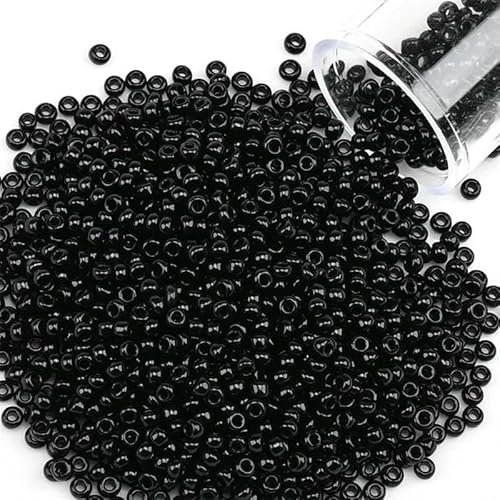 12 Gramm/Tube 2 mm Metallic-Rocailles-Perlen, japanische runde Glas-Rocailles-Perlen für DIY-Handarbeiten, Kleiderschmuck, Nähen, 1200 Stück-PZ1107-2 mm 1200 Stück-Flasche von TBSKUY