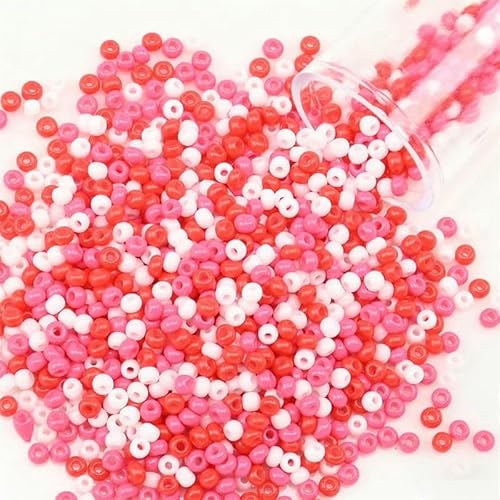 12 Gramm/Tube 2 mm Metallic-Rocailles-Perlen, japanische runde Glas-Rocailles-Perlen für DIY-Handarbeiten, Kleiderschmuck, Nähen, 1200 Stück-PZ1126-2 mm 1200 Stück-Flasche von TBSKUY