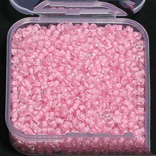 1200 Stück 3,0 mm leuchtende transparente Glasperlen, im Dunkeln leuchtende Perlen zum Markieren von Schmuck, DIY-Armbandzubehör, Zubehör, Farbe 2, 1200 Stück von TBSKUY