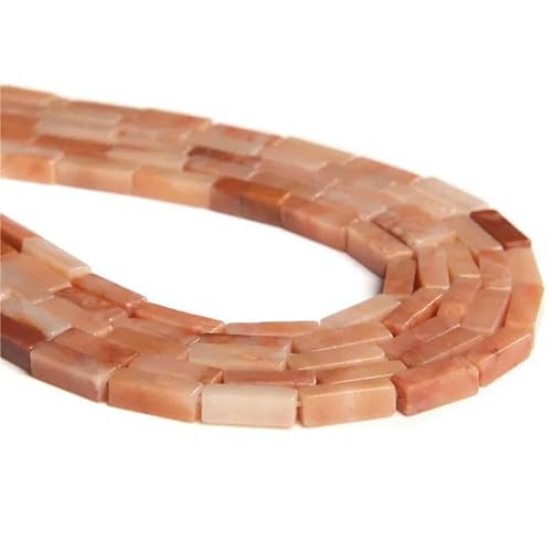 13 x 4,0 mm Naturstein-Röhrenperlen, Achate, Tigerauge, Imperial Spacer-Perlen, glatte, flache, rechteckige Röhrenperlen für die Schmuckherstellung, DIY-32.Sonnenstein-4 x 13,0 mm, ca. 14 Stück 13 x 4,0 mm Naturstein-Röhrenperlen, Achate, Tigerauge, Imperial Spacer-Perlen, glatte, flache, rechteckige Röhrenperlen für die Schmuckherstellung, DIY-32.Sonnenstein-4 x 13,0 mm, ca. 14 Stück von TBSKUY