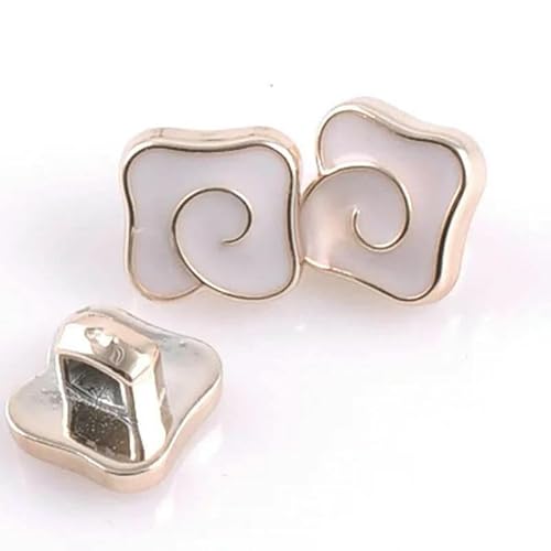 15 Stück 16 Arten Charmante Acrylknöpfe leuchtend vergoldet Bekleidungszubehör DIY Nähzubehör 10~14,0 mm CP1317-CP1318 von TBSKUY