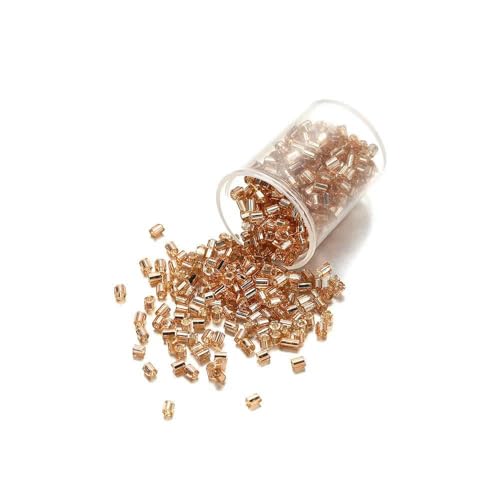 1800 Stück/Los, Loch 1 mm, tschechische zylindrische Rocailles-Perlen, Nadelperlen, sechseckig, lose Glasperlen für DIY-Armband, Halskette, Schmuckherstellung, Kamel, 2 mm x Loch 1 mm 1800 Stück/Los, Loch 1 mm, tschechische zylindrische Rocailles-Perlen, Nadelperlen, sechseckig, lose Glasperlen für DIY-Armband, Halskette, Schmuckherstellung, Kamel, 2 mm x Loch 1 mm von TBSKUY