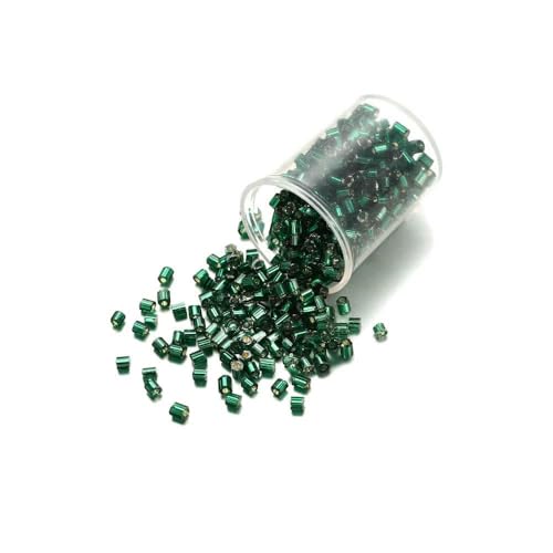 1800 Stück/Los, Loch 1 mm, tschechische zylindrische Rocailles-Perlen, Nadelperlen, sechseckige Glasperlen, lose Perlen für DIY-Armbänder, Halsketten, Schmuckherstellung, dunkelgrün, 2 mm x Loch 1 m 1800 Stück/Los, Loch 1 mm, tschechische zylindrische Rocailles-Perlen, Nadelperlen, sechseckige Glasperlen, lose Perlen für DIY-Armbänder, Halsketten, Schmuckherstellung, dunkelgrün, 2 mm x Loch 1 m von TBSKUY