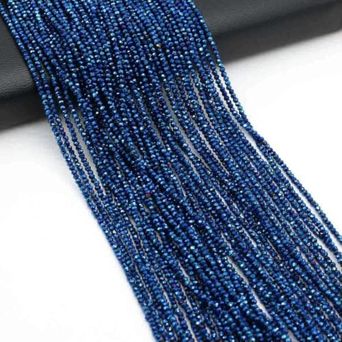 2/3,0 mm runde facettierte Naturstein-Kristallfarben-plattierte lose Perlen für die Schmuckherstellung, Zubehör für DIY-Halsketten und Armbänder, J-3,0 mm von TBSKUY