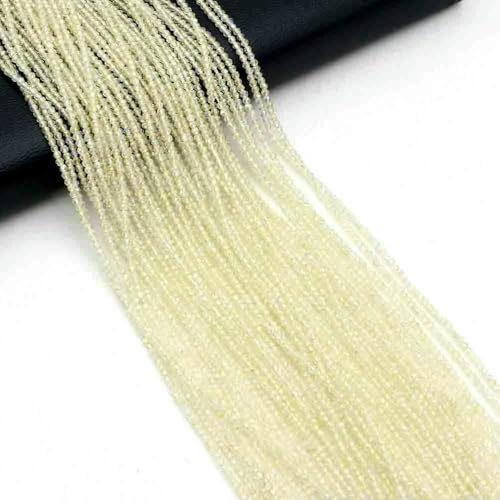 2/3,0 mm runde facettierte Naturstein-Kristallfarben-plattierte lose Perlen für die Schmuckherstellung, Zubehör für DIY-Halsketten und Armbänder, X-2 mm von TBSKUY