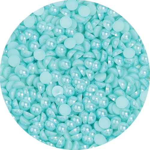 2/3/4/5/6/8/10 mm, 50–1200 Stück/Beutel, elfenbeinfarben/weiß, mehrfarbig, Kunstperle, halbrund, flache Rückseite, für die Herstellung von DIY-Ornamenten, Seeblau, 2 mm, 500 Stück 2/3/4/5/6/8/10 mm, 50–1200 Stück/Beutel, elfenbeinfarben/weiß, mehrfarbig, Kunstperle, halbrund, flache Rückseite, für die Herstellung von DIY-Ornamenten, Seeblau, 2 mm, 500 Stück von TBSKUY