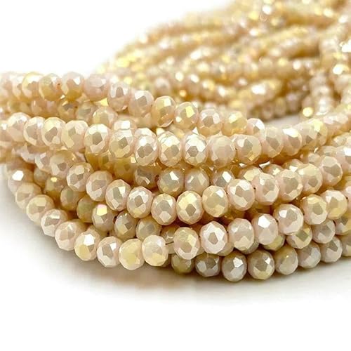 2/3/4/6/8 mm facettierte Kristallperlen, Großpackung – Glas für DIY-Armbänder, Haarnadel, lose Abstandsperlen zur Schmuckherstellung – DC221 – 3,0 mm (115–125 Stück) von TBSKUY