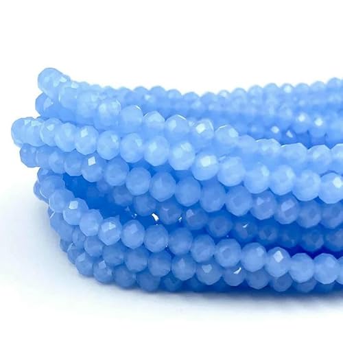 2/3/4/6/8 mm facettierte Kristallperlen, Großpackung – Glas für DIY-Armbänder, Haarnadeln, lose Abstandsperlen zur Schmuckherstellung – DC175 – 6 mm (80–90 Stück) von TBSKUY