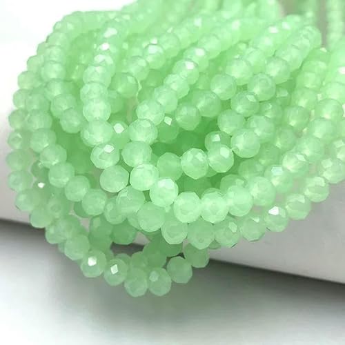 2/3/4/6/8 mm facettierte Kristallperlen, Großpackung – Glas für DIY-Armbänder, Haarnadeln, lose Abstandsperlen zur Schmuckherstellung – DC176 – 4,0 mm (115–125 Stück) von TBSKUY