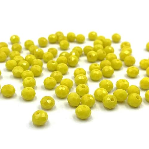 2/3/4/6/8 mm facettierte Kristallperlen, Großpackung – Glas für DIY-Armbänder, Haarnadeln, lose Abstandsperlen zur Schmuckherstellung – DC178 – 6 mm (80–90 Stück) von TBSKUY