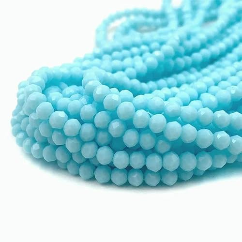 2/3/4/6/8 mm facettierte Kristallperlen, Großpackung – Glas für DIY-Armbänder, Haarnadeln, lose Abstandsperlen zur Schmuckherstellung – DC183 – 3,0 mm (115–125 Stück) von TBSKUY