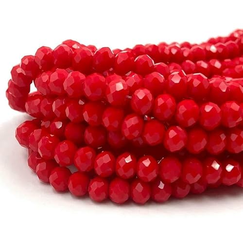 2/3/4/6/8 mm facettierte Kristallperlen, Großpackung – Glas für DIY-Armbänder, Haarnadeln, lose Abstandsperlen zur Schmuckherstellung – DC188 – 8 mm (60–68 Stück) von TBSKUY
