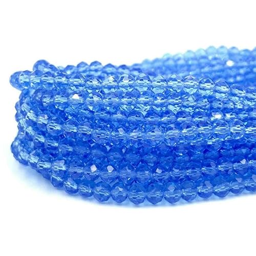 2/3/4/6/8 mm facettierte Kristallperlen, Großpackung – Glas für DIY-Armbänder, Haarnadeln, lose Abstandsperlen zur Schmuckherstellung – DC21 – 6 mm (80–90 Stück) von TBSKUY