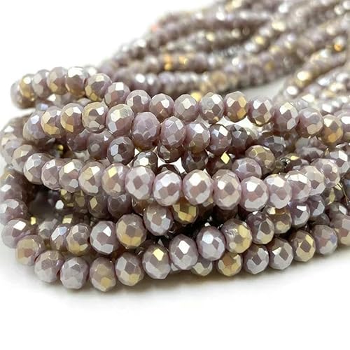 2/3/4/6/8 mm facettierte Kristallperlen, Großpackung – Glas für DIY-Armbänder, Haarnadeln, lose Abstandsperlen zur Schmuckherstellung – DC231 – 6 mm (80–90 Stück) von TBSKUY