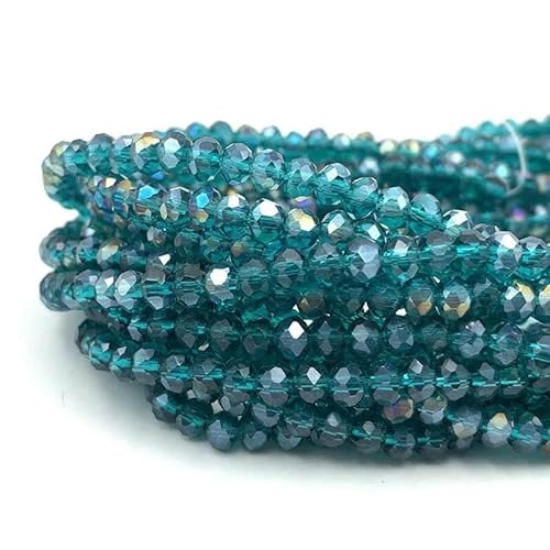 2/3/4/6/8 mm facettierte Kristallperlen, Großpackung – Glas für DIY-Armbänder, Haarnadeln, lose Abstandsperlen zur Schmuckherstellung – DC58 – 3,0 mm (115–125 Stück) von TBSKUY