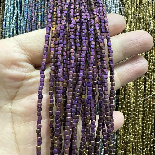 2/3/4/6 mm natürlicher Hämatitstein, quadratisch, farbig plattiert, schwarze Gallensteinperlen zur Schmuckherstellung, DIY-Charm-Halskette, Armband, 13–3,0 mm, ca. 138 Stück 2/3/4/6 mm natürlicher Hämatitstein, quadratisch, farbig plattiert, schwarze Gallensteinperlen zur Schmuckherstellung, DIY-Charm-Halskette, Armband, 13–3,0 mm, ca. 138 Stück von TBSKUY