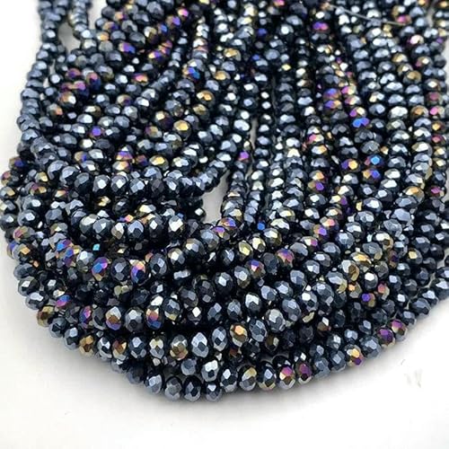2 3 4 6 8 mm Kristallperlen, Rondelle, lose Abstandshalter, facettierte Glasperlen für die Schmuckherstellung, DIY-Handarbeiten, Armbandzubehör, Nr. 01, 2 mm 2 3 4 6 8 mm Kristallperlen, Rondelle, lose Abstandshalter, facettierte Glasperlen für die Schmuckherstellung, DIY-Handarbeiten, Armbandzubehör, Nr. 01, 2 mm von TBSKUY
