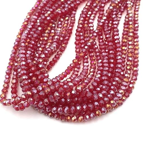 2 3 4 6 8 mm Kristallperlen, Rondelle, lose Abstandshalter, facettierte Glasperlen für die Schmuckherstellung, DIY-Handarbeiten, Armbandzubehör, Nr. 03, 2 mm 2 3 4 6 8 mm Kristallperlen, Rondelle, lose Abstandshalter, facettierte Glasperlen für die Schmuckherstellung, DIY-Handarbeiten, Armbandzubehör, Nr. 03, 2 mm von TBSKUY