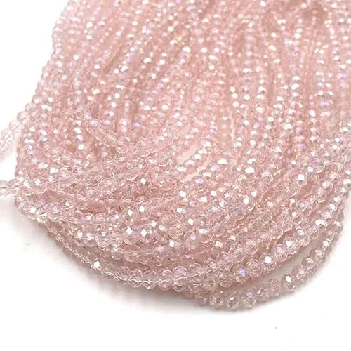 2 3 4 6 8 mm Kristallperlen, Rondelle, lose Abstandshalter, facettierte Glasperlen für die Schmuckherstellung, DIY-Handarbeiten, Armbandzubehör, Nr. 11, 2 mm von TBSKUY