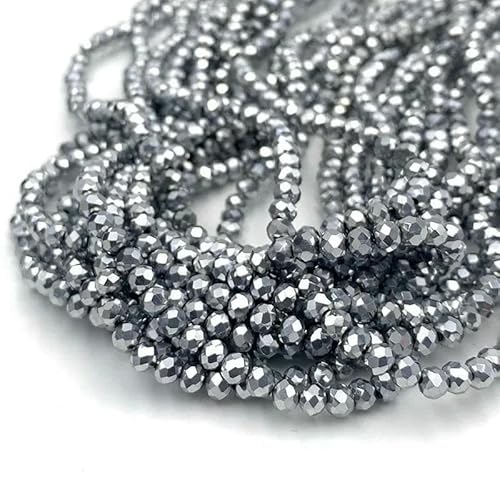 2 3 4 6 8 mm Kristallperlen, Rondelle, lose Abstandshalter, facettierte Glasperlen für die Schmuckherstellung, DIY-Handarbeiten, Armbandzubehör, Nr. 31, 2 mm 2 3 4 6 8 mm Kristallperlen, Rondelle, lose Abstandshalter, facettierte Glasperlen für die Schmuckherstellung, DIY-Handarbeiten, Armbandzubehör, Nr. 31, 2 mm von TBSKUY