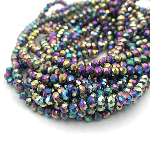 2 3 4 6 8 mm Kristallperlen, Rondelle, lose Abstandshalter, facettierte Glasperlen für die Schmuckherstellung, DIY-Handarbeiten, Armbandzubehör, Nr. 33, 3,0 mm 2 3 4 6 8 mm Kristallperlen, Rondelle, lose Abstandshalter, facettierte Glasperlen für die Schmuckherstellung, DIY-Handarbeiten, Armbandzubehör, Nr. 33, 3,0 mm von TBSKUY