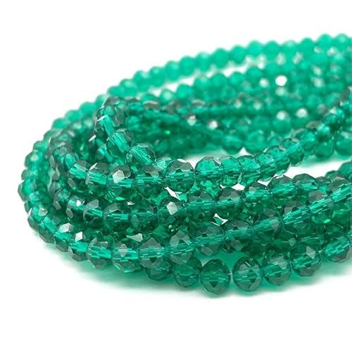 2 3 4 6 8 mm facettierte Kristallperlen, lose Abstandshalter, Glasperlen zur Schmuckherstellung, DIY-Ohrring-Armbänder, Zubehör-c15-8 mm, ca. 68 Stück von TBSKUY