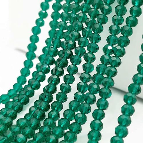 2 3 4 6 8 mm mehrfarbige Porzellanperlen, Kristallperlen, facettierte, flache, runde Perlen zur Schmuckherstellung, Zubehör, DIY – C15–6 mm (90 Stück) von TBSKUY