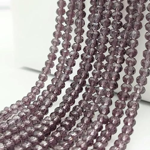 2 3 4 6 8 mm mehrfarbige Porzellanperlen, Kristallperlen, facettierte, flache, runde Perlen zur Schmuckherstellung, Zubehör, DIY – C17 – 4,0 mm (125 Stück) von TBSKUY