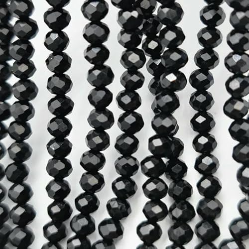 2 3 4 6 8 mm mehrfarbige Porzellanperlen, Kristallperlen, facettierte, flache, runde Perlen zur Schmuckherstellung, Zubehör, DIY – C2–3,0 mm (125 Stück) von TBSKUY