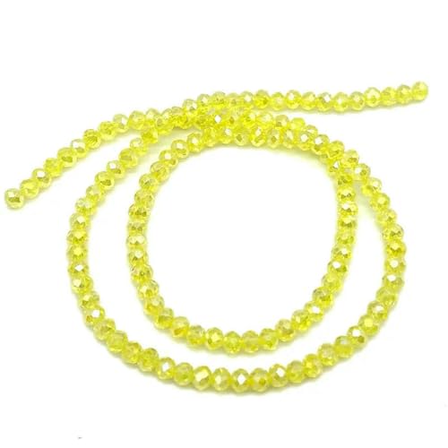2 3 4 6 8 mm österreichische facettierte Glaskristallperlen zur Schmuckherstellung, lose Abstandshalter-Rondellperlen für Armbänder, Ohrringe, Zubehör – C51ab gelb – 4,0 mm, ca. 125 S 2 3 4 6 8 mm österreichische facettierte Glaskristallperlen zur Schmuckherstellung, lose Abstandshalter-Rondellperlen für Armbänder, Ohrringe, Zubehör – C51ab gelb – 4,0 mm, ca. 125 S von TBSKUY