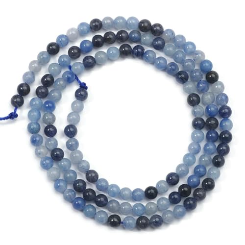 2 3 mm Naturstein-Kleinperlen, Lapislazuli, Türkis, Tigerauge, Malachit, Amazonit, lose Steine zur Herstellung von Taillenperlen, blauer Aventurin, 2 mm, 175 Stück von TBSKUY
