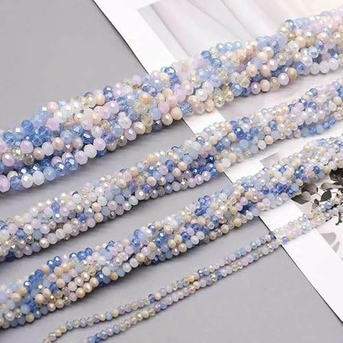 2 mm, 3,0 mm, 4,0 mm, 6 mm, 8 mm, neue Farben, Rondelle-Kristallglasperlen, flach, facettiert, lose Abstandshalter, Glasperlen zur Schmuckherstellung, Schmuck, DIY-SS04, 2 mm, ca. 165 Stück 2 mm, 3,0 mm, 4,0 mm, 6 mm, 8 mm, neue Farben, Rondelle-Kristallglasperlen, flach, facettiert, lose Abstandshalter, Glasperlen zur Schmuckherstellung, Schmuck, DIY-SS04, 2 mm, ca. 165 Stück von TBSKUY