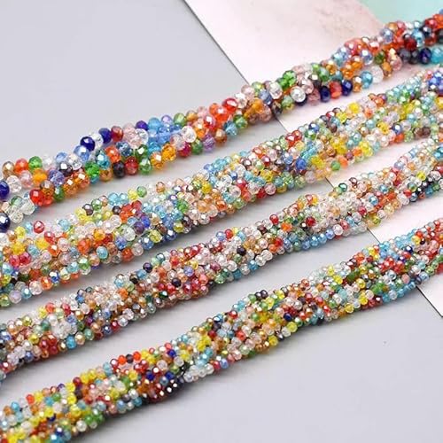 2 mm, 3,0 mm, 4,0 mm, 6 mm, 8 mm, neue Farben, Rondelle-Kristallglasperlen, flach, facettiert, lose Abstandshalter, Glasperlen zur Schmuckherstellung, Schmuckherstellung, DIY-SS016, 4,0 mm, ca. 120 2 mm, 3,0 mm, 4,0 mm, 6 mm, 8 mm, neue Farben, Rondelle-Kristallglasperlen, flach, facettiert, lose Abstandshalter, Glasperlen zur Schmuckherstellung, Schmuckherstellung, DIY-SS016, 4,0 mm, ca. 120 von TBSKUY