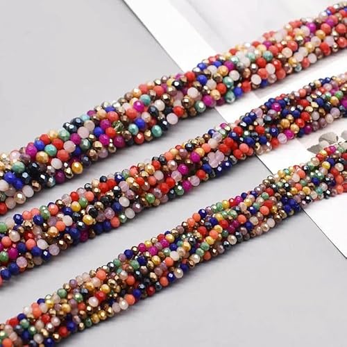 2 mm, 3,0 mm, 4,0 mm, 6 mm, 8 mm, neue Farben, Rondelle-Kristallglasperlen, flach, facettiert, lose Abstandshalter, Glasperlen zur Schmuckherstellung, Schmuckherstellung, DIY-SS05-6 mm, ca. 85 Stück 2 mm, 3,0 mm, 4,0 mm, 6 mm, 8 mm, neue Farben, Rondelle-Kristallglasperlen, flach, facettiert, lose Abstandshalter, Glasperlen zur Schmuckherstellung, Schmuckherstellung, DIY-SS05-6 mm, ca. 85 Stück von TBSKUY