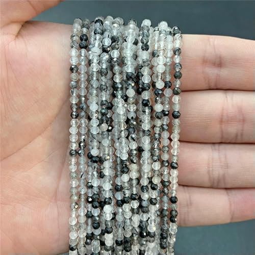 2 mm, 3,0 mm, 4,0 mm, facettierte Naturstein-Quarz-Kristallperlen, runde Zirkonia-Aquamarin-Perlen für DIY-Schmuckherstellung, 15-Zoll-Strang, Rutilquarz, 3,0 mm, ca. 115 Perlen 2 mm, 3,0 mm, 4,0 mm, facettierte Naturstein-Quarz-Kristallperlen, runde Zirkonia-Aquamarin-Perlen für DIY-Schmuckherstellung, 15-Zoll-Strang, Rutilquarz, 3,0 mm, ca. 115 Perlen von TBSKUY