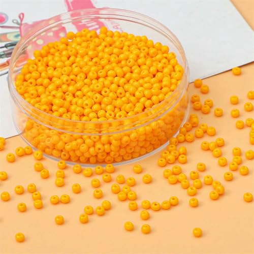2 mm, 3,0 mm matte Glasperlen in Makronenfarbe, runde Abstandsperlen, Zubehör für die Herstellung handgefertigter Schmuckstücke zum Selbermachen, 0,8 Lochdurchmesser-DYL-3,0 mm, ca. 220 Stück von TBSKUY