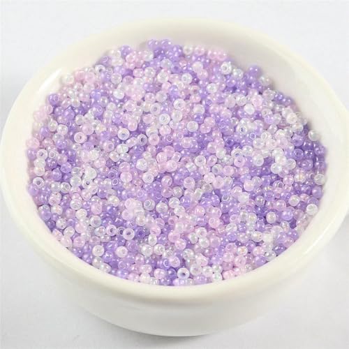 2 mm 11/0 AB-Farben, einheitliche Glasperlen, glänzend, tschechische runde Abstandsperlen für die Schmuckherstellung, Halsketten, Armbänder, DIY-Zubehör – Mix Pink Lila – 2 mm, 1000 Stück 2 mm 11/0 AB-Farben, einheitliche Glasperlen, glänzend, tschechische runde Abstandsperlen für die Schmuckherstellung, Halsketten, Armbänder, DIY-Zubehör – Mix Pink Lila – 2 mm, 1000 Stück von TBSKUY