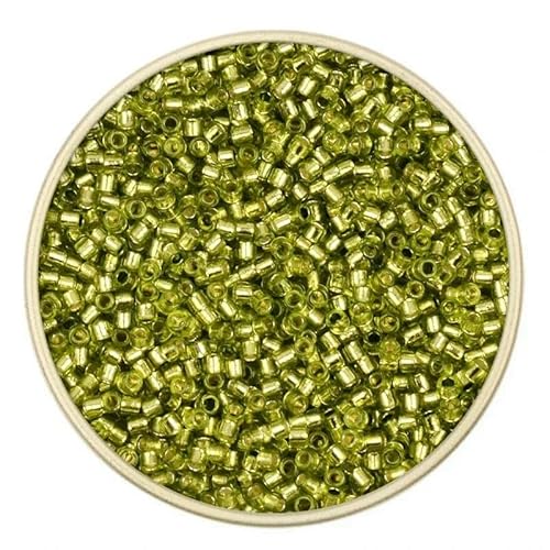 2 mm 11/0 einheitliche lose Röhre, silberfarbene Innenseite, Rocailles-Perlen, tschechische Glasperlen, Armbänder, Halsketten, Ringe, Rocailles-Perlen für Heimwerker, 17–20 g von TBSKUY